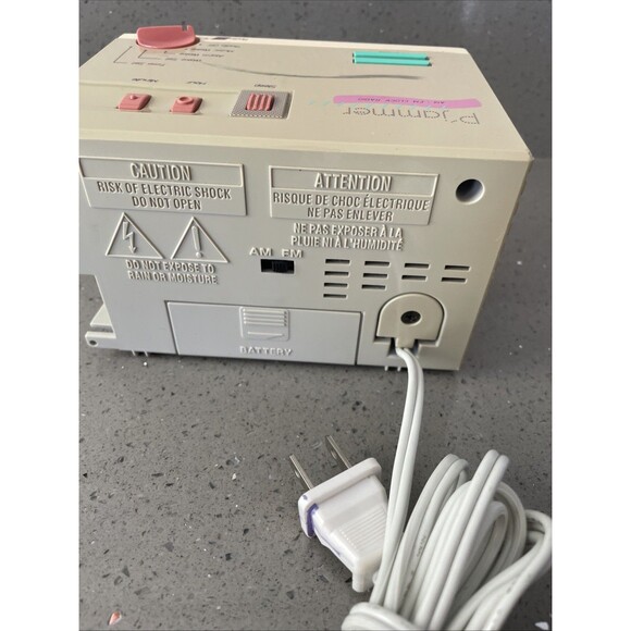 Vintage P'Jammer Alarm Clock Radio GE 7-4607WHA Tested & Working! - Picture 6 of 11